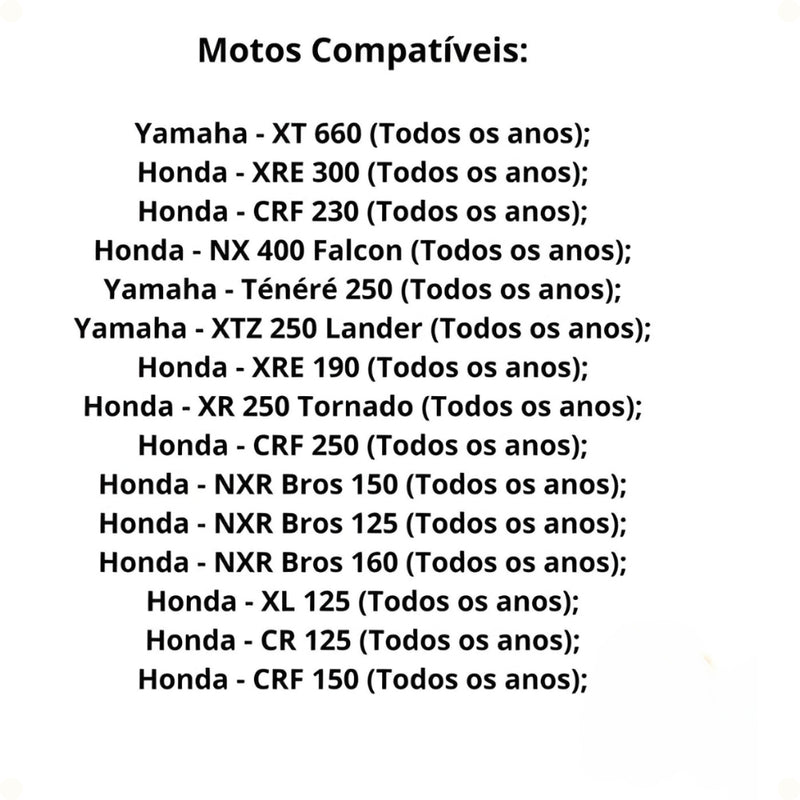 Guidão Esportivo Fat Bar Alto Xt660 Xre Crosser Lander Xtz - Alfashop