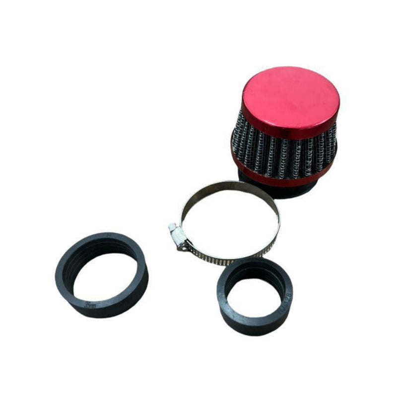 kIT 5 Filtro de Ar Esportivo 90° Esportívo Universal Moto Honda Yamaha + Adaptador 35, 42 e 50 mm - Alfashop