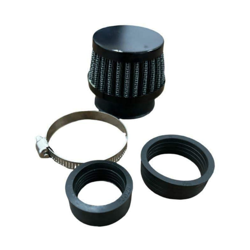 Filtro de Ar Esportivo 90° Esportívo Universal Moto Honda Yamaha Com Adaptador 35mm 42mm e 50 mm - Alfashop
