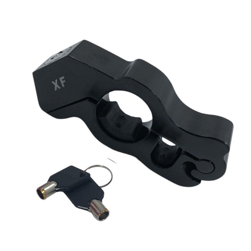 Kit Trava Manete de Alumínio + Trava de Disco Antifurto com Cabo Lembrete para Moto - Alfashop