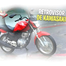 Retrovisor de moto esportivo  Modelo Z400 Kawasaki Rosca Honda Lente Convexa GVS rebaixado - Alfashop
