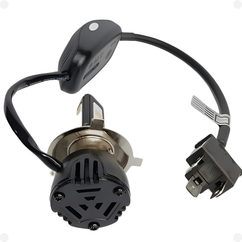 Farol LED 3 LEDs com Reator - 60W - 8000 Lumens Potente Moto CG/Titan/YBR/Factor/CB300R/Twister - Alfashop