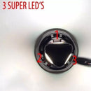 Farol LED 3 LEDs com Reator - 60W - 8000 Lumens Potente Moto CG/Titan/YBR/Factor/CB300R/Twister - Alfashop