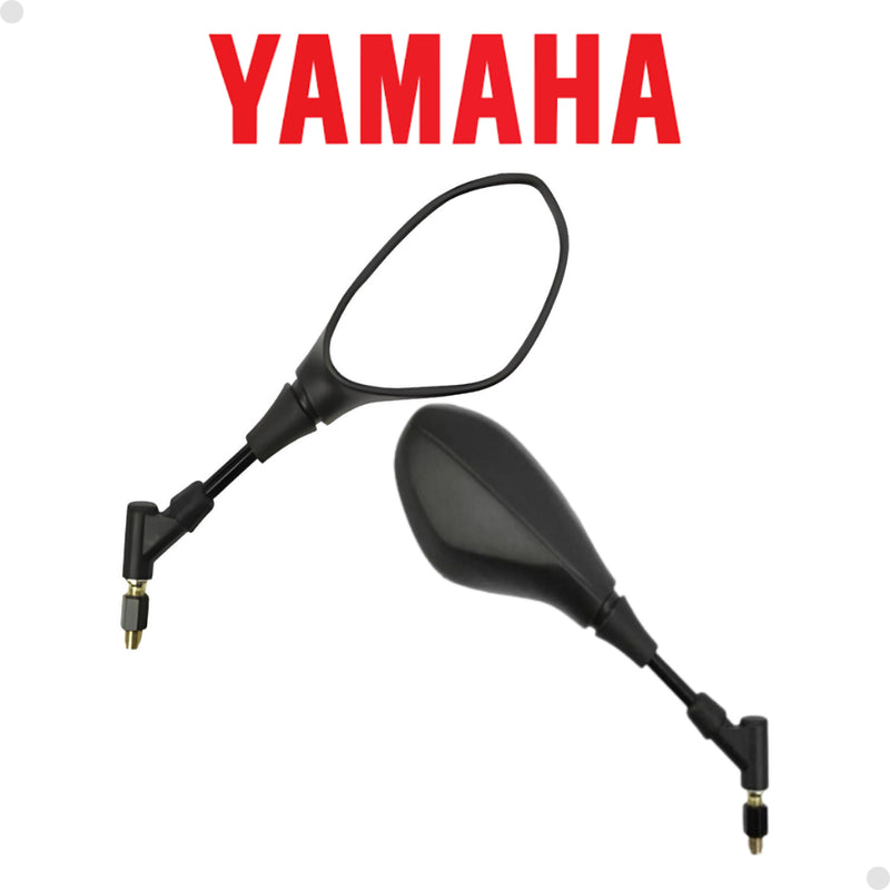 Retrovisor de moto rosca Honda Yamaha haste 360°curta F800 resistente Lente Convexa - Alfashop