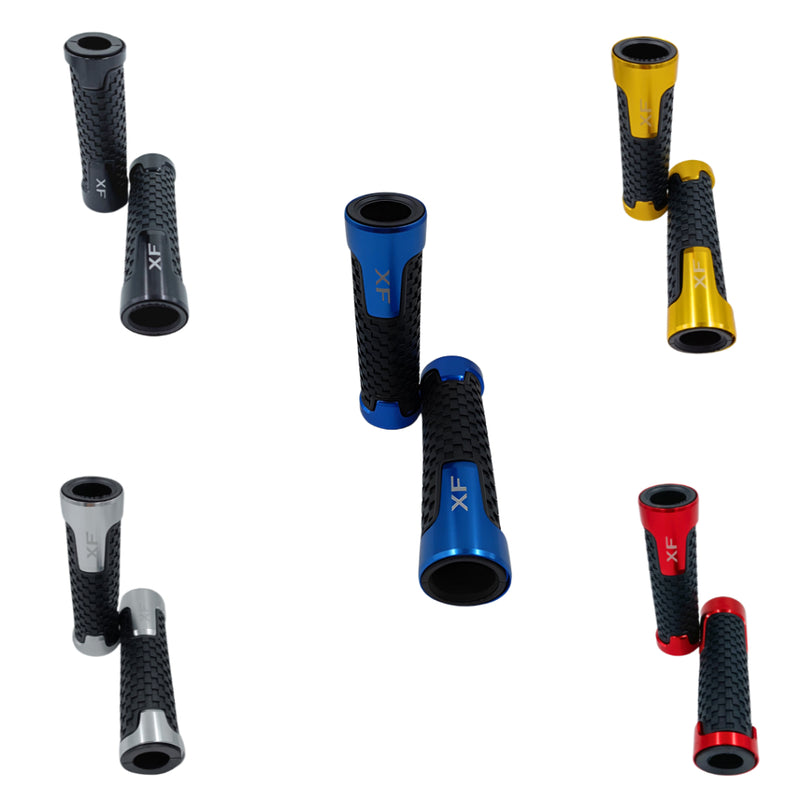 Par Manopla Moto Esportiva Emborrachada Aluminio Speed Vazada Universal Honda Cg Fan Titan Yamaha - Alfashop