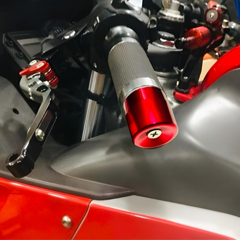 KIt 5 Contra Peso Guidão com BUCHA Moto Esportivo Par Universal Alumínio Para Qualquer Moto Revenda - Alfashop