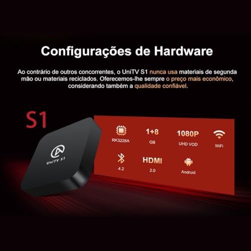 Suporte Único Original Completo versão Uni_s1 uni inteligente Remoto tv - Alfashop