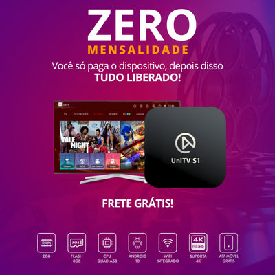 Suporte Único Uni_s1 uni   Completo versão s_1 Remoto tv Original - Alfashop