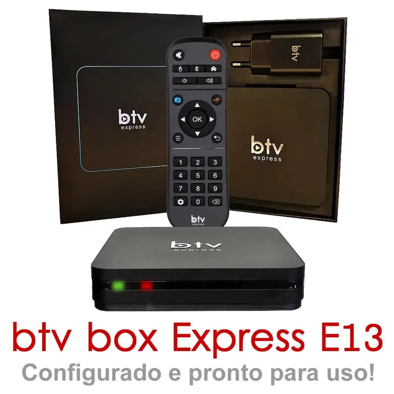Aparelho Liberador Canais Btv E13 Express 4k Vitalício - Alfashop
