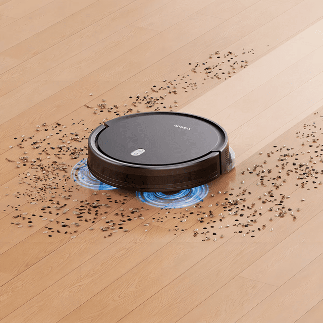 Aspirador Robô Xiaomi Vacuum E5 Preto Com Wi-fi E Controle