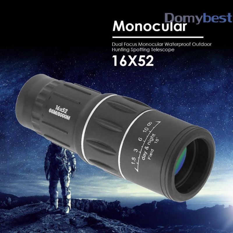 Observe a natureza com Monócolo Tático Profissional Zoom 16X 52 e até 8Km - Alfashop