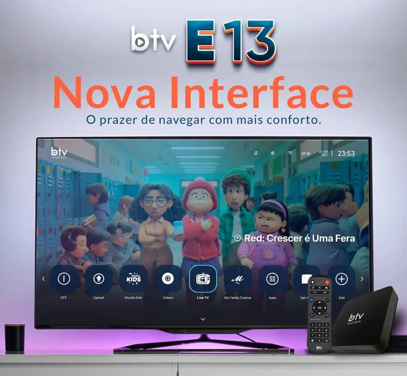 Aparelho Liberador Canais Btv E13 Express 4k Vitalício - Alfashop