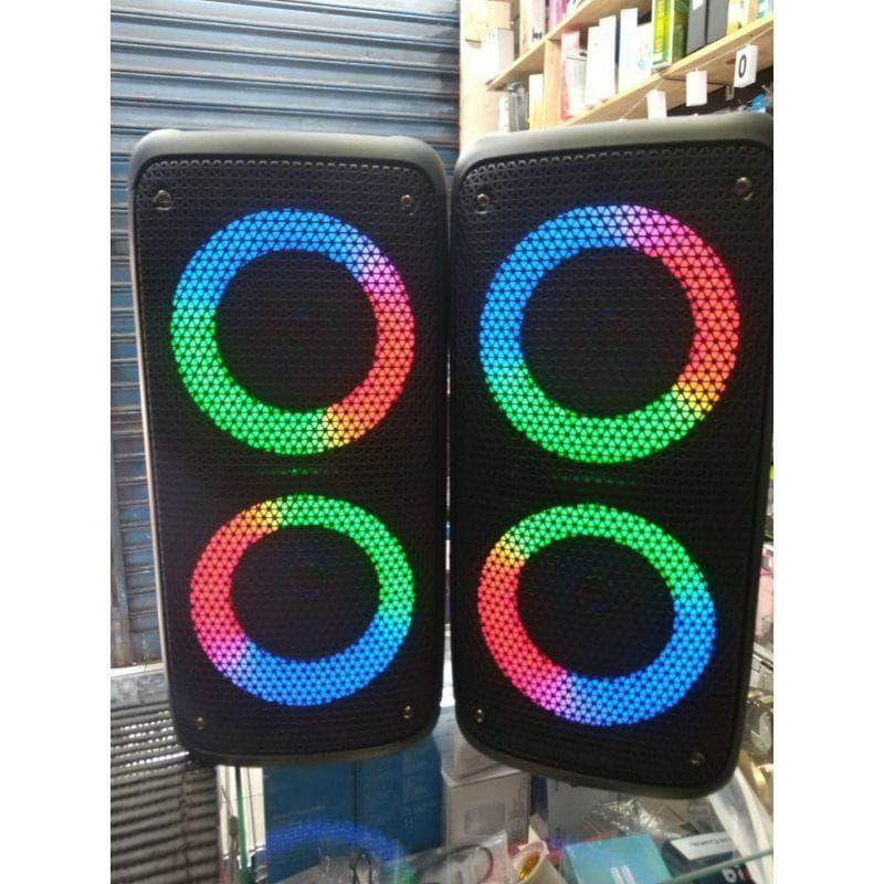 a super caixa de som potente completa estilosa excelente grave 200w - Alfashop