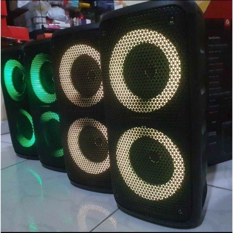 a super caixa de som potente completa estilosa excelente grave 200w - Alfashop